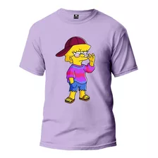 Camiseta T-shirt Lisa Simpson Descolada Indie 100% Algodão