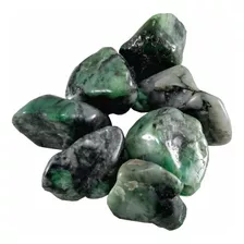 Esmeralda Pedra Rolada 100g Semi Preciosas Magia Da Pedra