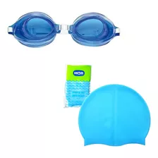 Kit Natação Óculos + Touca Infantil Fashion Piscina Praia