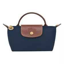 Longchamp Le Pliage Original Bolso Mini Con Asa, Marino