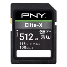 Nuevo Tarjeta De Memoria Flash Pny Elite-x Sd -512gb