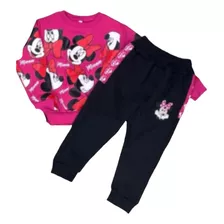 Conjunto Niña Canguro Buzo Minnie Algodon Afranelado