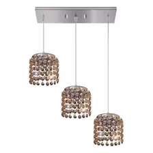 Luminária Pendente Bronzearte Milano 3l Ambar - Gpmia001103p