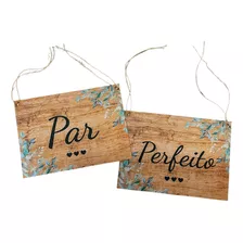 2 Placas De Cadeira Noivos Casamento Decoração Buffet Casal