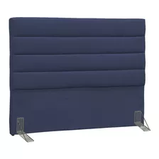  Cabeceira De Cama Box D'monegatto Greta Casal 140cm X 125cm Suede Azul-marinho