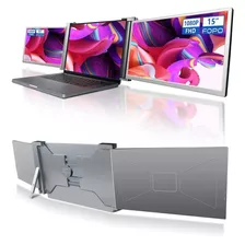 Extensor Pantalla Monitor Portátil Triple 15-17 Fullhd 1080p