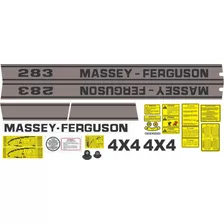 Decalque Faixa Adesiva Trator Massey Ferguson 283 4x4 Antigo