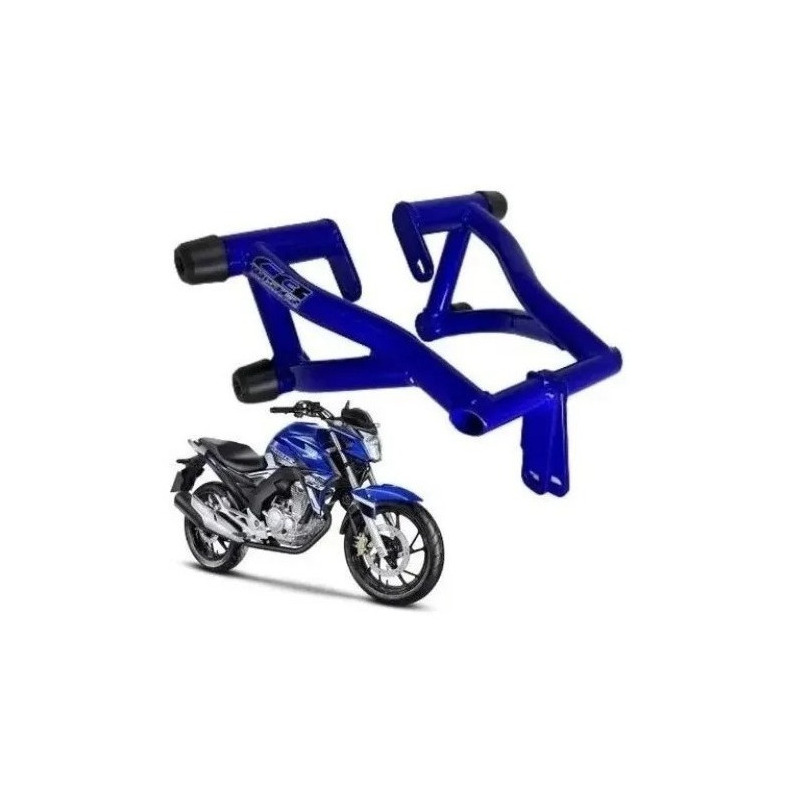 Protetor Motor Slider Stunt Race Azul Ys250 Fazer 250