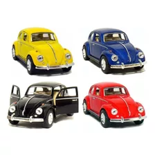 Pack 4 Pcs Volkswagen Classic 1967 Vochito 1:32 Kinsmart