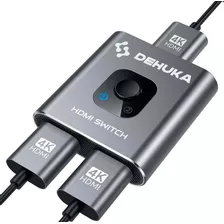 Switch Splitter Hdmi Bidireccional Calidad De Imagen 4k Dehuka