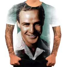 Camiseta Camisa Personalizada Marlon Brando Cinema Clássico1