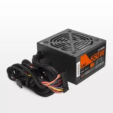 Fuente Pc Gamer 650 Watts Lnz Mallado Cooler 120mm 6 Pines