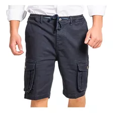 Bermuda Short Cargo Casual Con Bolsas Laterales