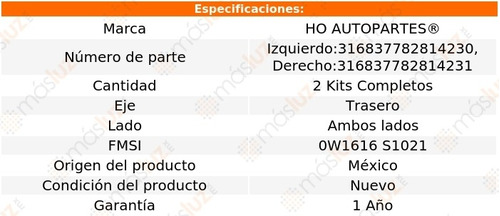 2 Sets Herrajes Tambor Tras Para Hyundai Grand I10 15/20 Ho Foto 2