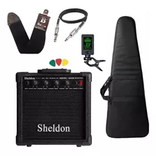 Kit Baixo Sheldon Bss150 Amplificador Bag Cabo Afinador