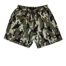 Short Praia Com Elastano - Militar