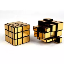 Bloques De Espejo Cubo Mágico Espelhado Shengshou Dourado