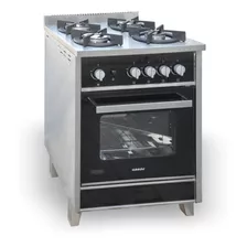 Cocina Chef Llanos 4 Hornallas 60 Cm Horno Pta Vidrio