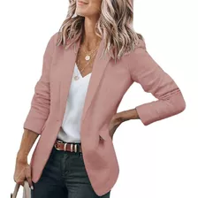 Saco Blazer Mujer Casual De Manga Larga Oficina Slim Traje