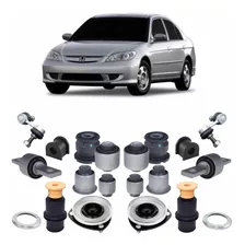 Kit Bucha Suspensão Traseira Coxim Dianteiro Civic 2003 2004