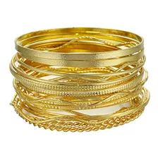 Brazalete - Brazalete - Ensoul Gold Waved Twisted Textured M