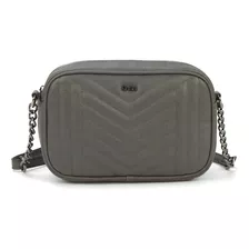 Bolsa Feminina Transversal Alça Corrente Matelassê Gash Cor Cinza