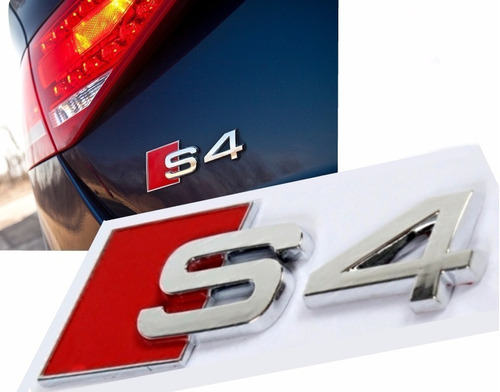 Emblema S4 Audi A4 Autoadherible Cromado Foto 3
