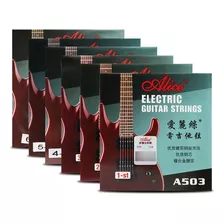 3 Pack 6 Cuerdas Guitarra Eléctrica Alice A503