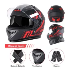 Cascos Para Motociclismo Abatible Visor Doble Antivaho Hd