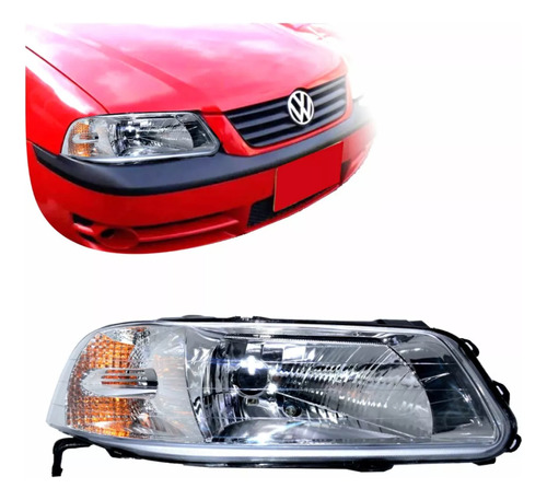 Lmpara Volkswagen Gol Foco Sencillo 2000 - 2005 Izquierda Foto 6