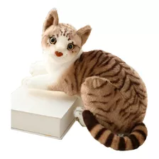 Gato De Peluche Realista 26cm Kitten Atigerados Suavecito
