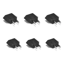 6x Adaptador Eua Japão China 10a 110/220v Para Viagem 10a