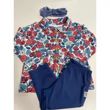 Roupas De Bebê Menina Conjunto Inverno Blusa Calça Bebe Frio