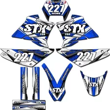 Kit Adesivos Trilha Gráficos Stx-200 Motocross 0.28mm Stx-23