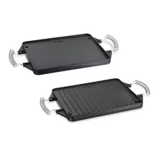 Plancha Grill Rectangular Doble Cara 30x25cm