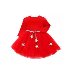 Vestido Fiesta Elegante Bebe Niña Princesa Con Estrellas