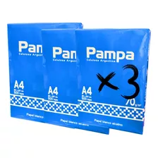 Resma A4 Hojas Papel Kit De 3 Resma Total 1500 Hojas 70g