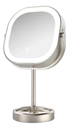 Espejo Recargable Con Luz Led Conair Ctc Níquel Satinado