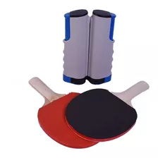 Juego Ping Pong Con Paletas, Pelotas Y Red Con Soporte Mesa