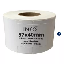 Etiqueta Para Bascula 57x40 Mm Térmica Rollo C/1000 Pz C1.5