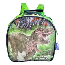 Lancheira Térmica Infantil Escolar Meninos Dinossauro Rex 