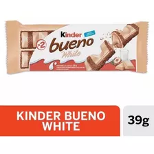 Kinder Bueno White X2 Oblea Chocolate Blanco Crema Avellanas