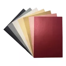 Papel Colorido Metálico Metalizado 150g A4 50 Folhas