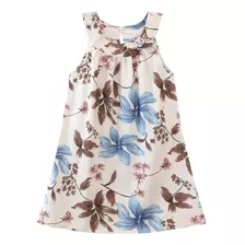 Vestido De Verano Para Nias, Con Volantes, Floral, Cuello Ha