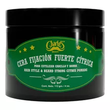 Cera Fijación Fuerte Citrica 4 Oz Cabello Y Barba Charle´s