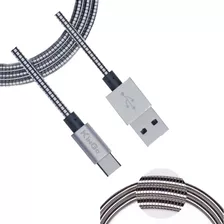 Cabo Usb 2.0 Tipo C Carregador Reforçado Compativel LG Sony