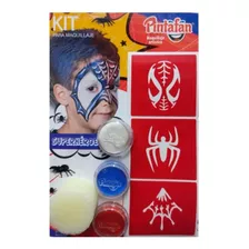 Set Maquillaje Infantil Artistico Superheroe Pintafan