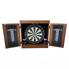 Farmington Dartboard And Cabinet Set - Includes 18-in D...