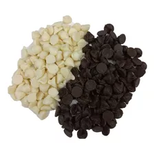 Chispas De Chocolate Mapsa Por 1/4 Kg. Blanco Y Con Leche