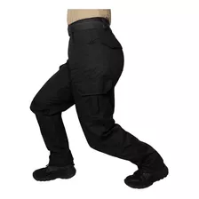 Calça Feminina Combat Bélica Militar Ripstop Tática Preta